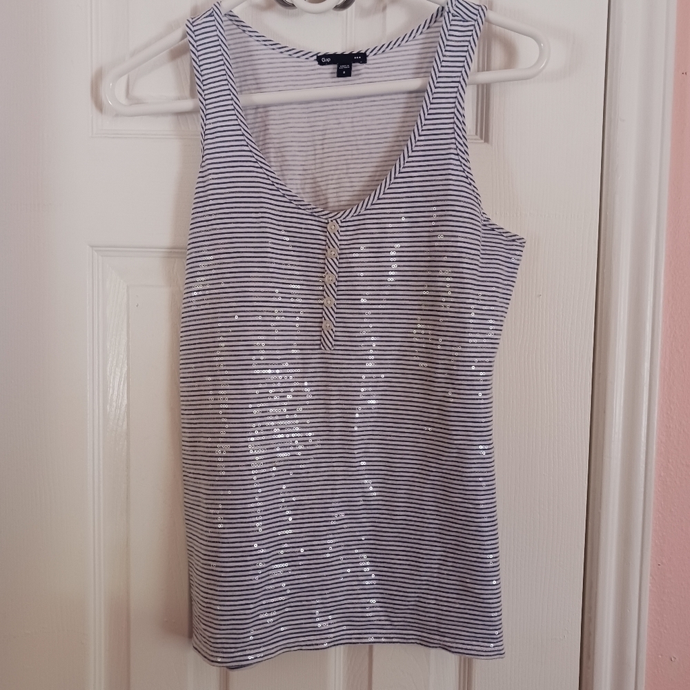 GAP SEQUIN COVERED FRONT TANK